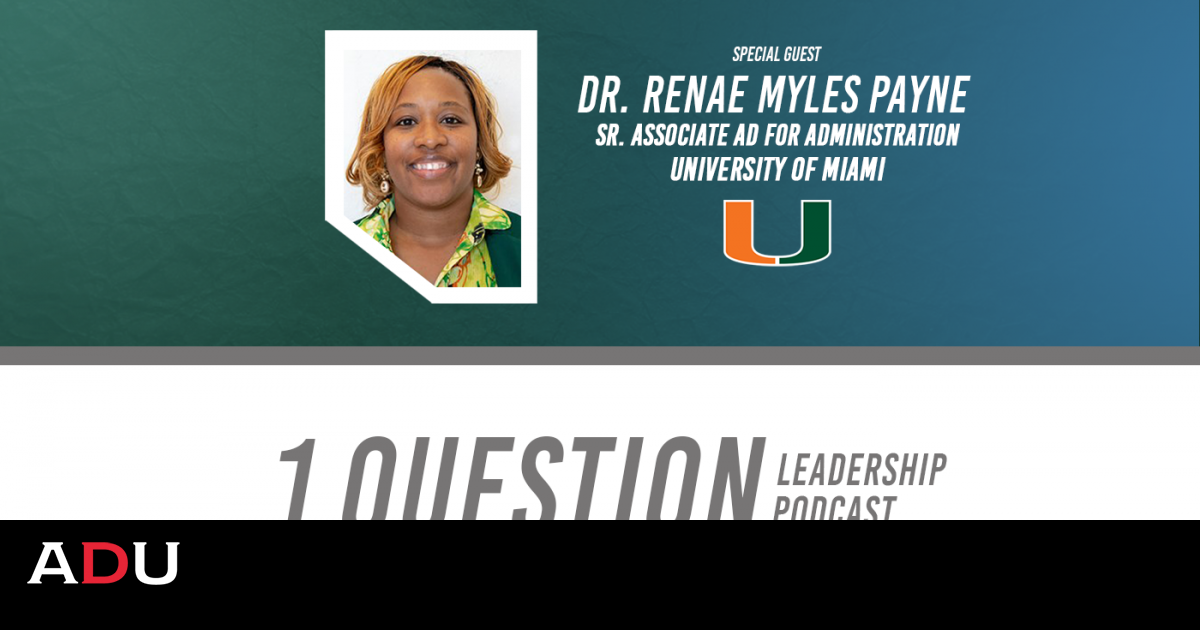 Dr. Renae Myles Payne, Sr. Associate AD for Administration